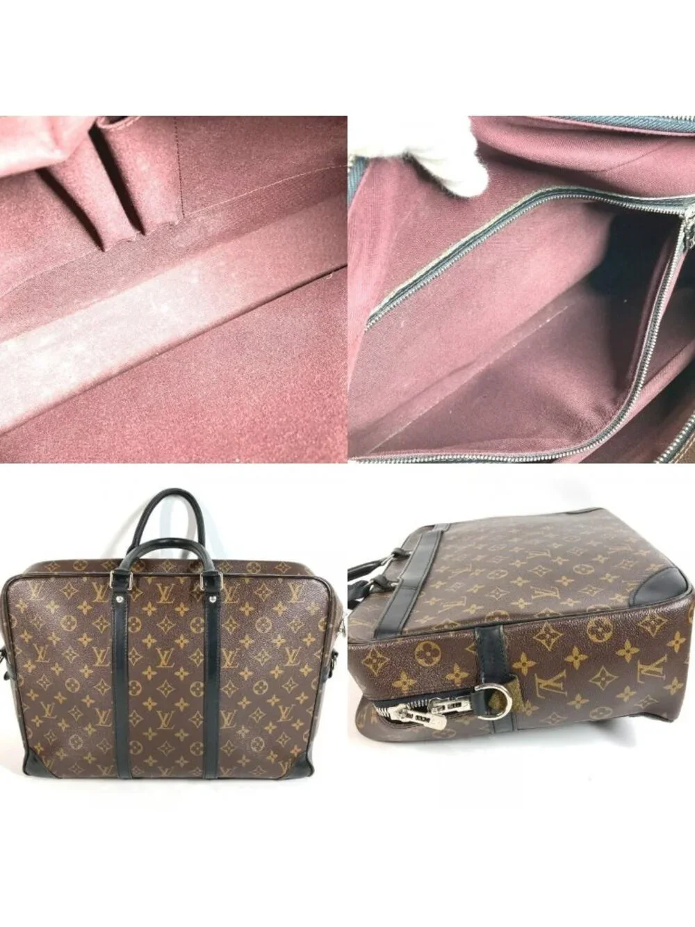 Louis Vuitton Business Bag Porte Documents Voyage GM Monogram Macassar Canvas